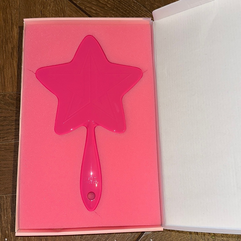 Jeffrey Star Hot Pink hand Mirror